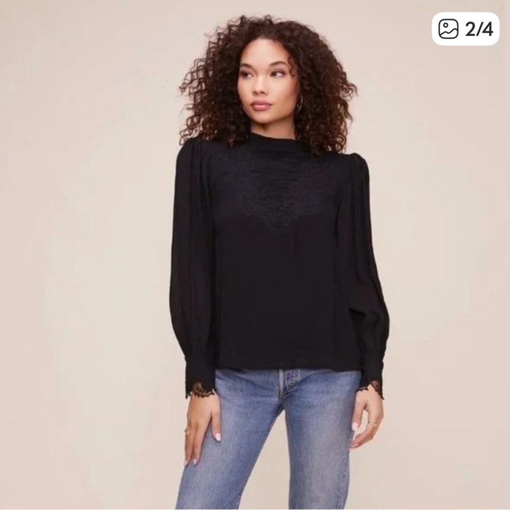 ASTR the Label Monarch Black Women's Top, Medium EUC - Picture 2 of 9